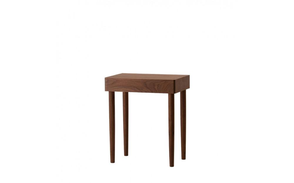 旭川家具　コサイン　ドロワーデスク　ウォルナット 【 旭川家具 北海道 旭川市 木製 家具 コンパクトデスク 在宅ワーク 作業台 小デスク リビング学習 リビングデスク コンソールテーブル 引き出し 抽斗 ドレッサー 化粧台 選べる樹種 シンプル ナチュラル 手作り 北欧 おしゃれ 天然木 無垢 】_01137