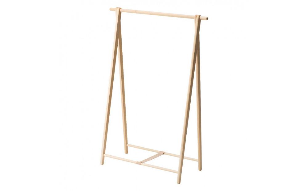 旭川家具　コサイン　ドレスラック(ワイド) メープル 【 旭川家具 北海道 旭川市 木製 家具 コート掛け ハンガーラック 洋服掛け 木製ラック 選べる樹種 シンプル ナチュラル 手作り 北欧 おしゃれ 天然木 無垢 】_02012