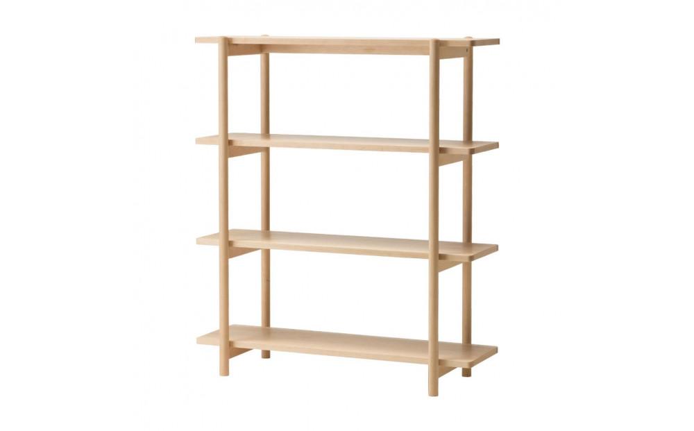 旭川家具　コサイン　リビングシェルフ120　メープル 【 旭川家具 北海道 旭川市 木製 家具 選べる樹種 シンプル ナチュラル 手作り 北欧 おしゃれ 天然木 無垢 】_00346