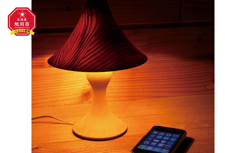 旭川クラフト 工房 灯のたね Shelly(シェリー) スタンドタイプ S 【 国産 無垢 インテリア 木製 ナチュラル デスクライト 卓上ライト テーブルランプ 照明 間接照明 ベッドサイド 寝室 北海道 】_00704