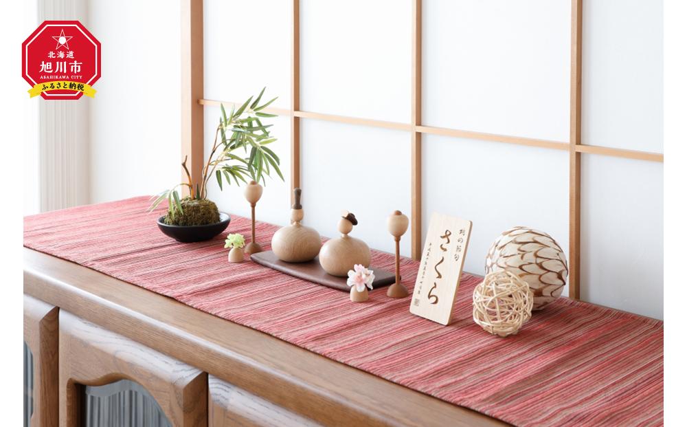 旭川クラフト K-WOOD(ケイ ウッド) ひな人形 まるびな 【 国産 無垢 インテリア 木製 ナチュラル 雛人形 コンパクト 節句 ひな祭り お雛様 プレゼント 北海道 】_00781