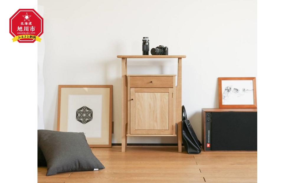 旭川家具 山室家具製作所 PROTO(プロト) No.403 リビングボックス ナラ 【 国産 無垢 インテリア 木製 収納 ナチュラル キャビネット チェスト リビング ダイニング 北海道 】 _00929