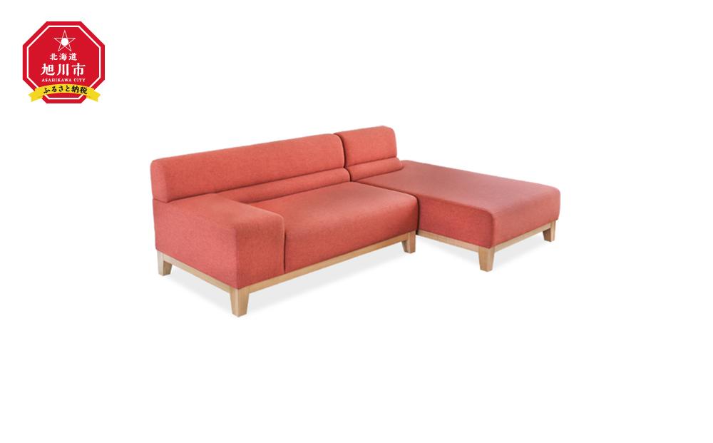 旭川家具 宮田産業 FACADE(ファザード) セット 【 国産 無垢 インテリア 木製 ナチュラル ソファ ソファー 3人掛け カウチ コーナー リビング ダイニング 北海道 】_01003