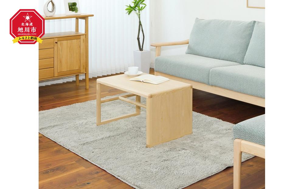 旭川家具 WOW M.C side table(サイドテーブル) 【 国産 無垢 インテリア 木製 ナチュラル テーブル サイドテーブル ソファ ベッドサイド 玄関 寝室 北海道 】 _01024