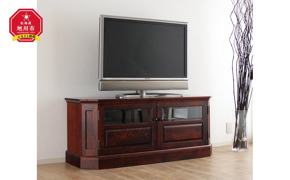旭川家具　クリエイトファニチャー　HOKKAI(北海) TVボード 【 国産 無垢 インテリア 木製 民芸 収納 テレビボード テレビ台 ローボード AVボード リビング 北海道 】 _01241