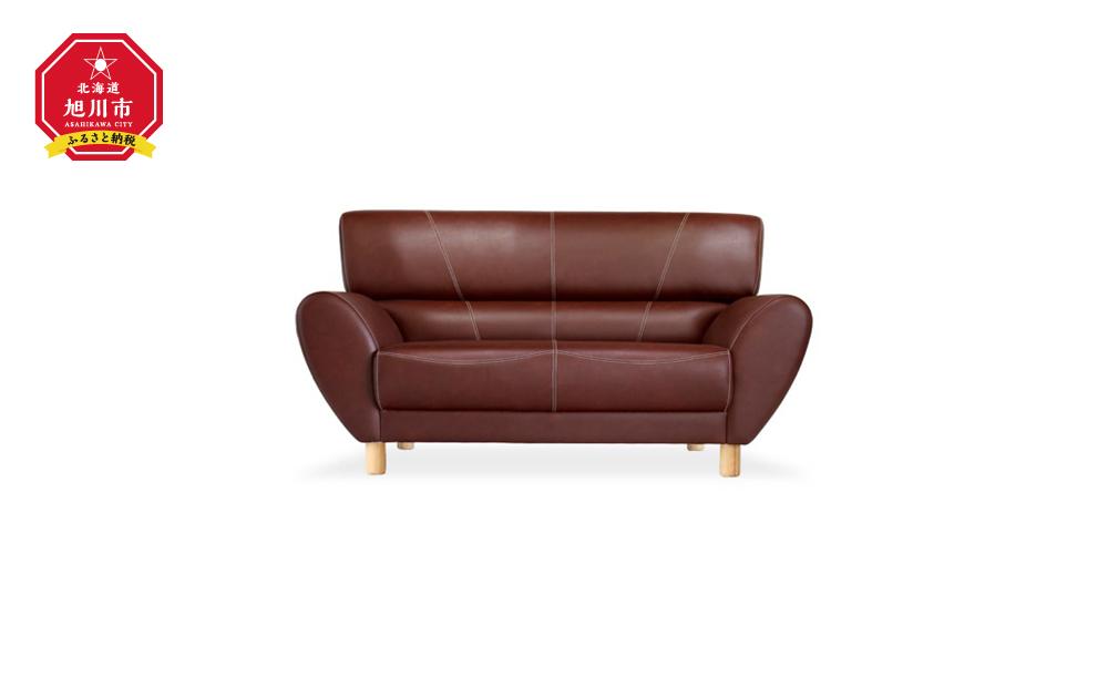 旭川家具 宮田産業 リンダ 2人掛けソファ ナチュラル 【 国産 無垢 インテリア 木製 モダン ソファ ソファー 2人掛け リビング ダイニング 北海道 】_01372