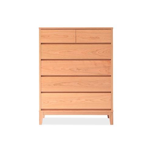 旭川家具 MUKU工房オリジナル ムク チェスト チェリー 【 国産 無垢 インテリア 木製 収納 ナチュラル キャビネット チェスト リビング ダイニング 北海道 】 _03229
