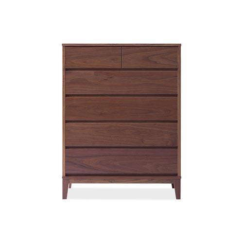 旭川家具 MUKU工房オリジナル ムク チェスト ウォールナット 【 国産 無垢 インテリア 木製 収納 ナチュラル キャビネット チェスト リビング ダイニング 北海道 】 _03230