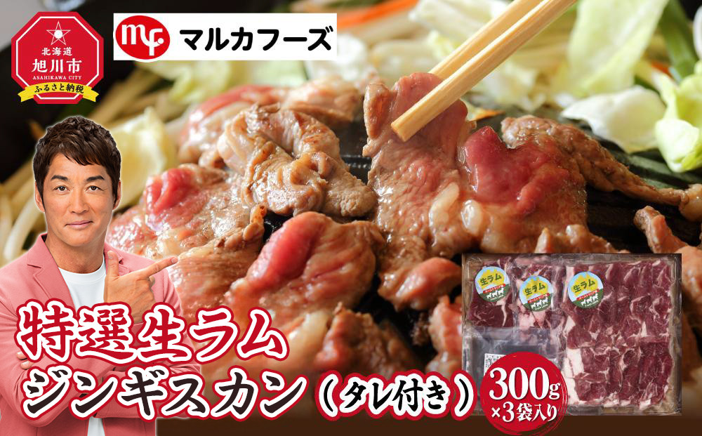 特選生ラムジンギスカン（タレ付き）【肉 ラム 北海道 ジンギスカン 生ラム 小分け 冷凍 お取り寄せ グルメ 人気 ランキング ギフト おかず ご飯に合う おすすめ 事業者 生産者 支援 旭川市ふるさと納税 北海道ふるさと納税 味付き 焼くだけ 簡単調理 羊肉 ラム肉】_00386