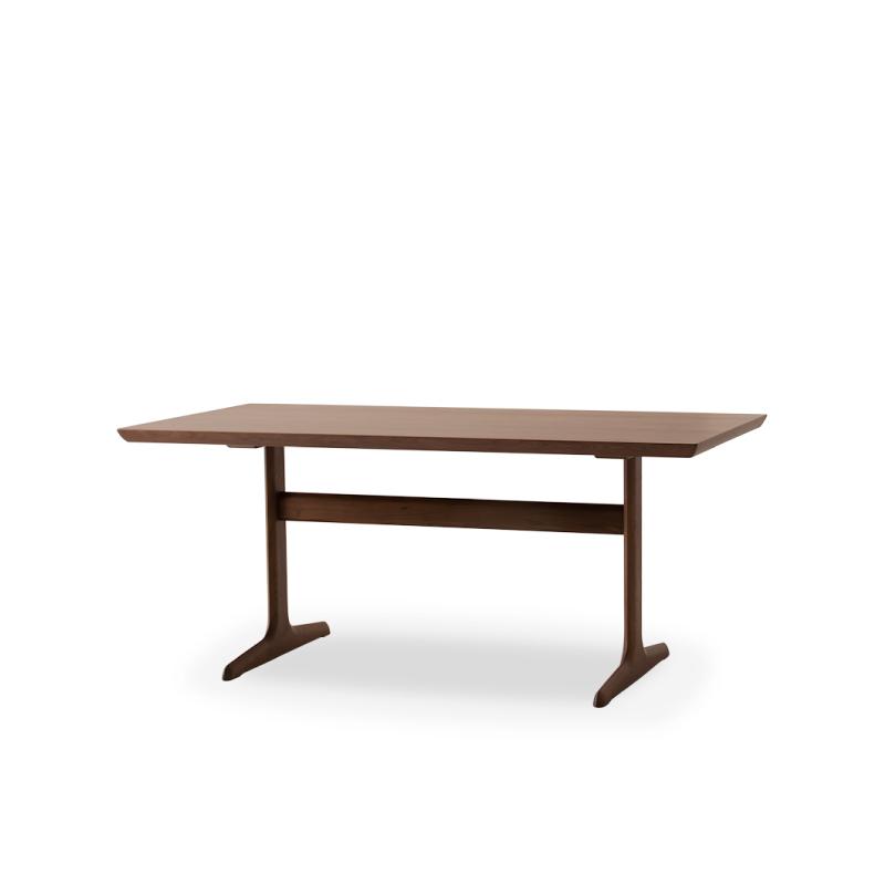旭川家具 カンディハウス WING LUX T脚テーブル 165×85 ウォルナットCW_00972