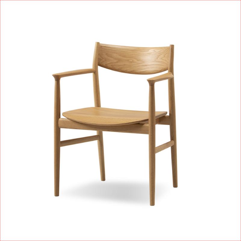 旭川家具 カンディハウス KAMUY アームチェアー（木座） 北海道ナラNF_00978