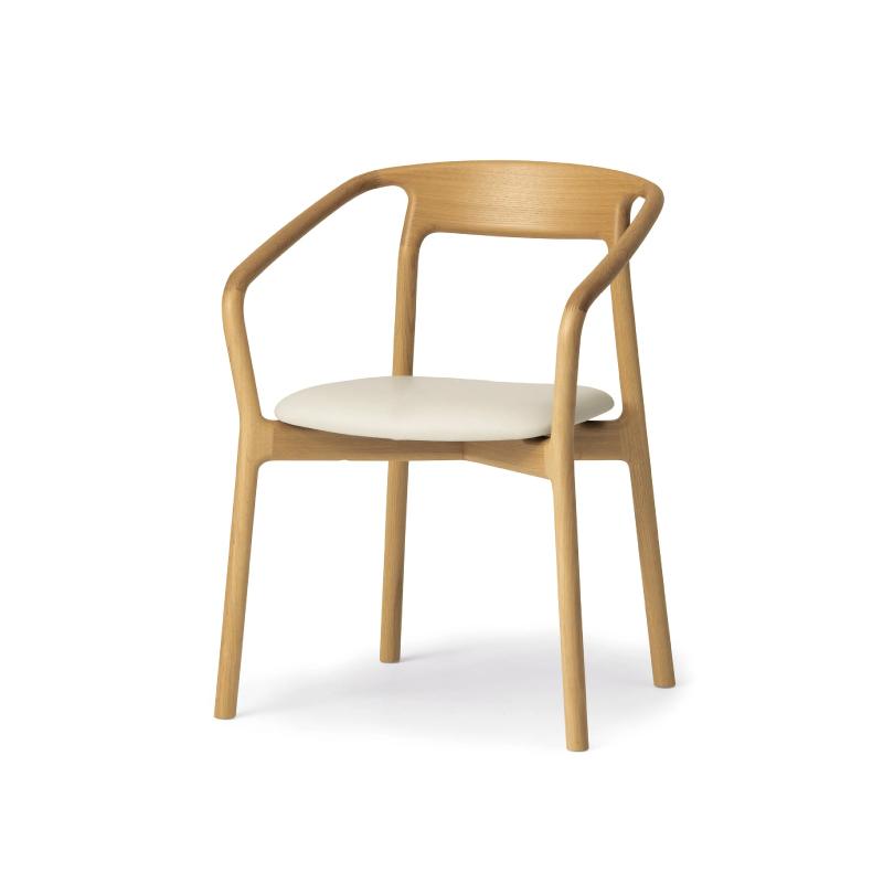 旭川家具 カンディハウス コレント アームチェアー（座張） 北海道ナラNF／MR-WT_00279