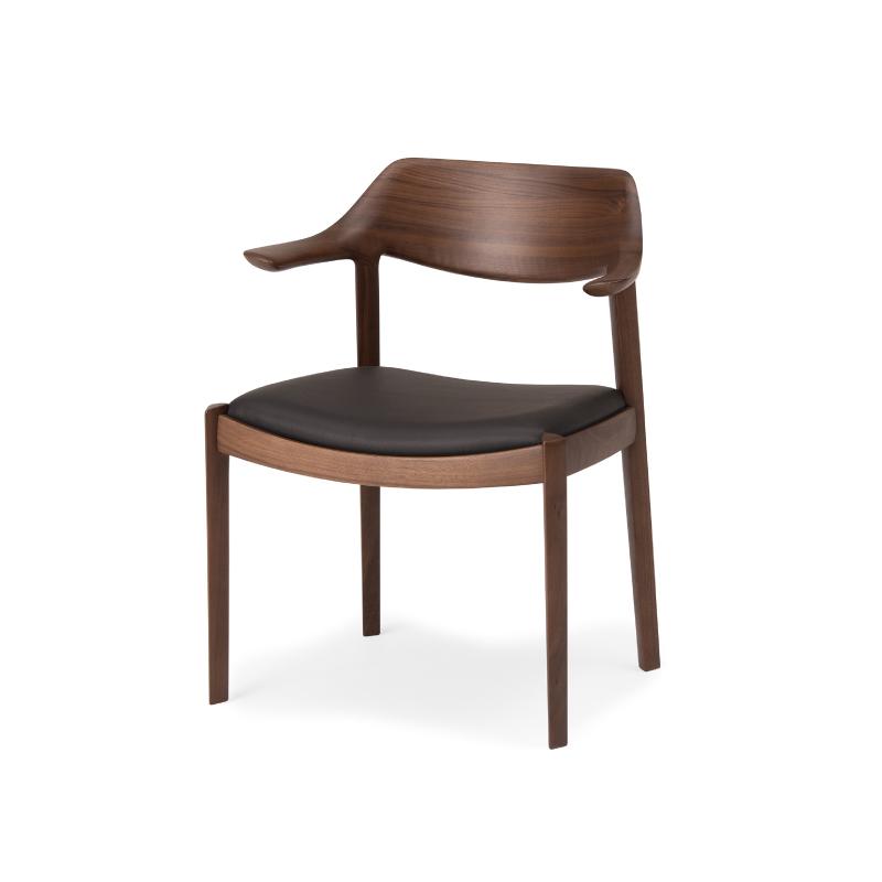 旭川家具 カンディハウス WING LUX サイドチェアー H ウォルナットCW／MG-CGY_00733