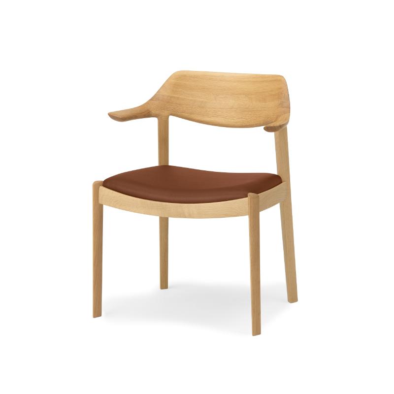 旭川家具 カンディハウス WING LUX サイドチェアーH 北海道ナラNF／MR-LBR_01212