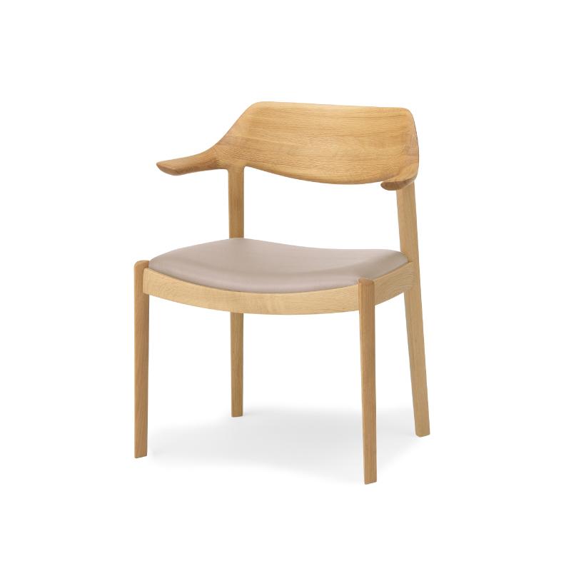 旭川家具 カンディハウス WING LUX サイドチェアーH 北海道ナラNF／MG-LGY_01213