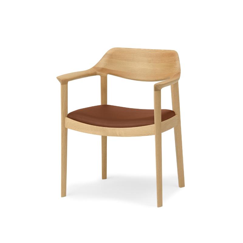 旭川家具 カンディハウス WING LUX アームチェアーH 北海道ナラNF／MR-LBR_01214