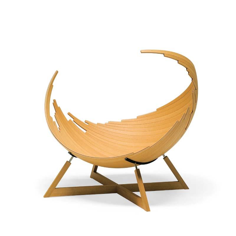 旭川家具 カンディハウス BARCA LUX ラウンジチェアー ナラNF_01346