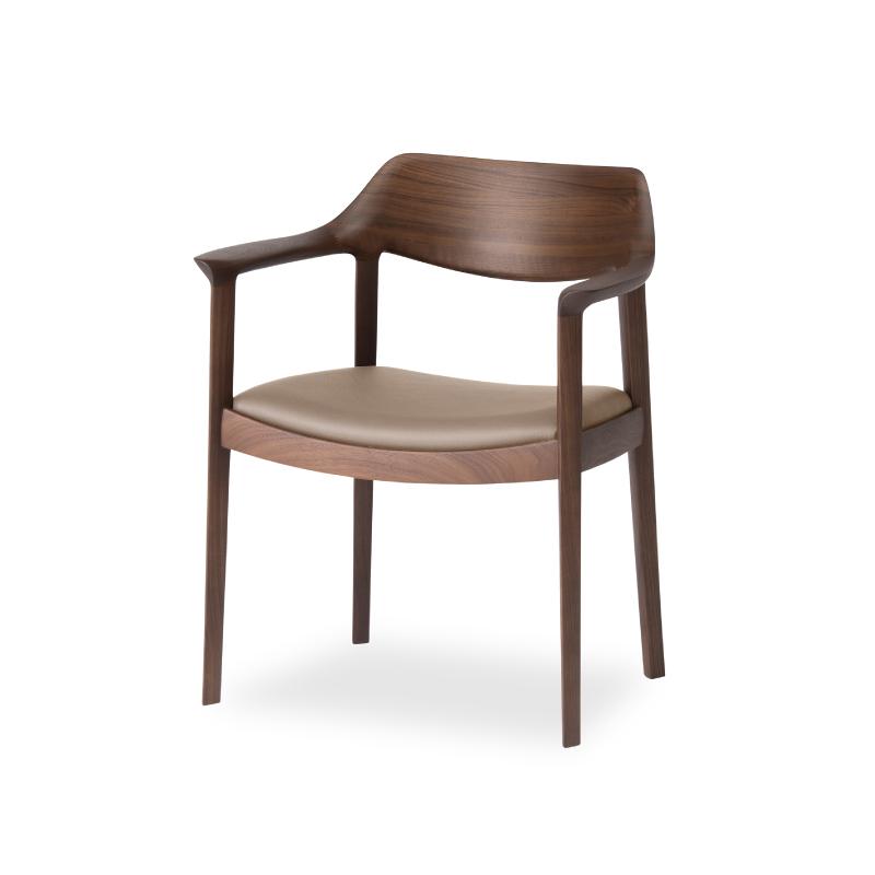 旭川家具 カンディハウス　WING LUX アームチェアー (H) ウォルナットCW KP-LGY_02190