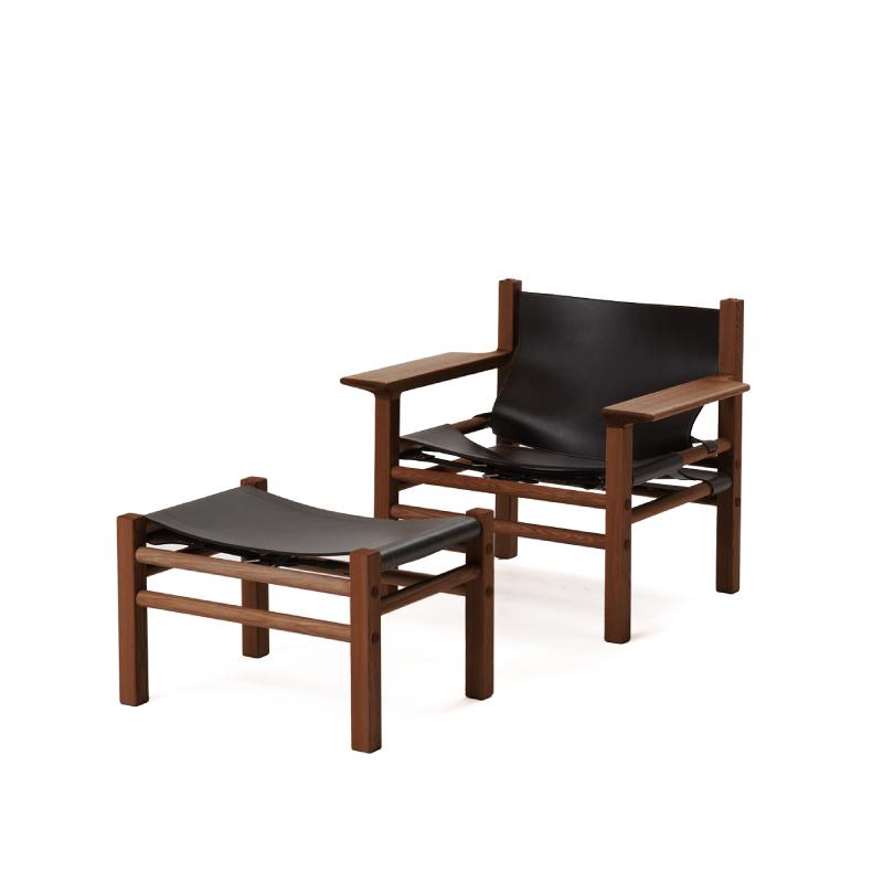 旭川家具 カンディハウス TACK イージーチェアー オットマン 北海道タモMBR SO-DGY_03116