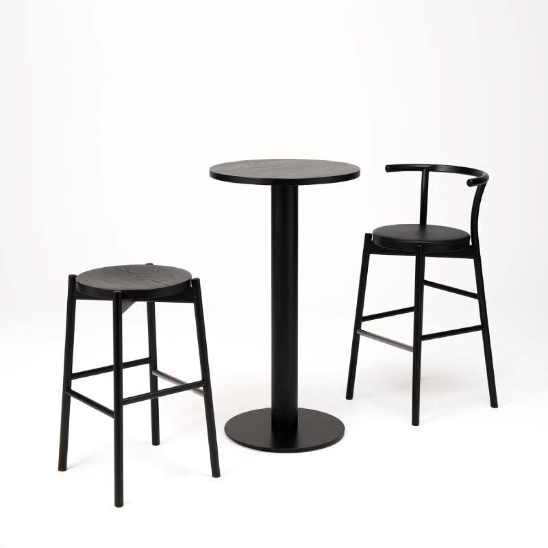 旭川家具 カンディハウス KOTAN ハイテーブル & ハイチェアー & ハイスツール_03355