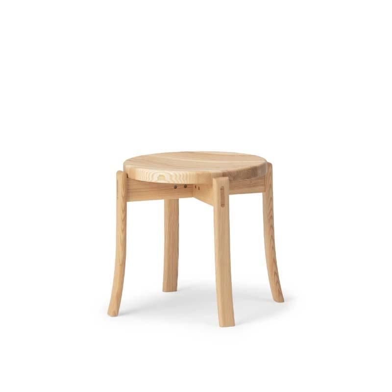 旭川家具 カンディハウス  カンディハウス ルントオムスツール(無垢) 北海道タモNF_03917