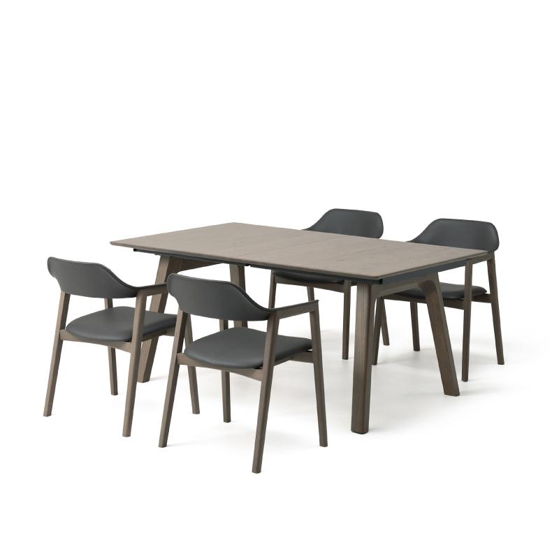 旭川家具 カンディハウス TEN D EXテーブル160×95&アームチェアー_04312