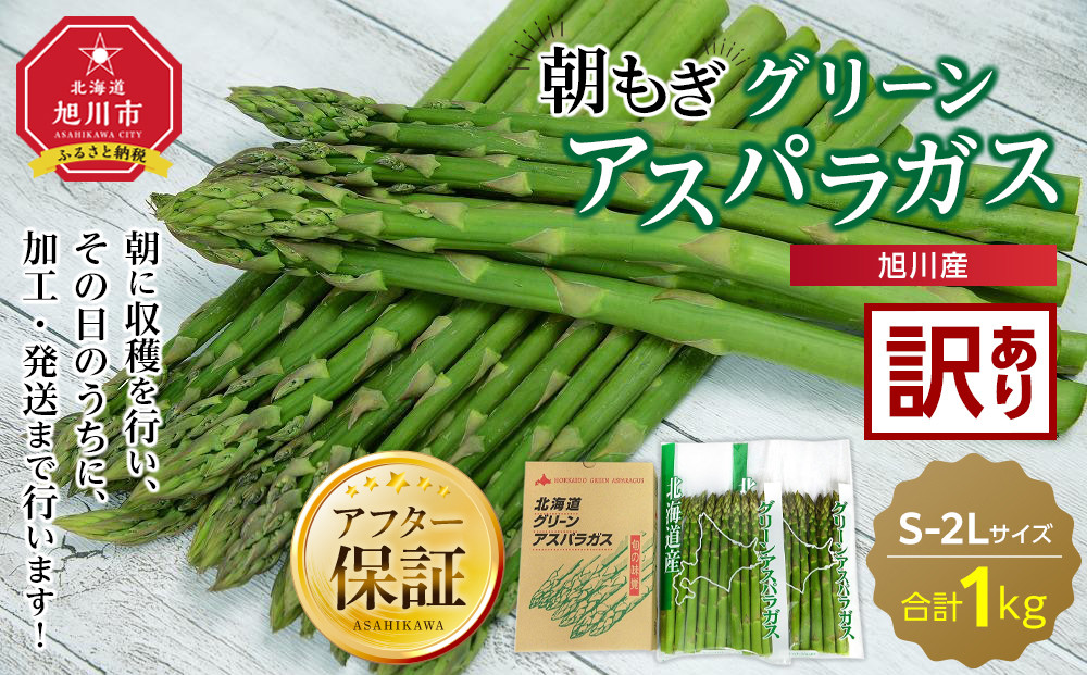 旭川産朝もぎ☆訳あり☆グリーンアスパラガス1kg(2026年5月中旬～発送予定)【生産者応援企画】_01943