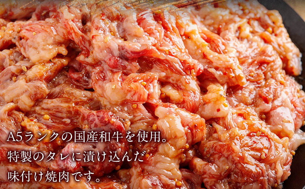 【12か月定期便】国産和牛味つき焼肉用 750g (250g×3) MROBM016