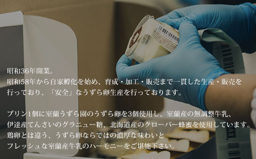 室蘭うずらのプリン6個 MROF003