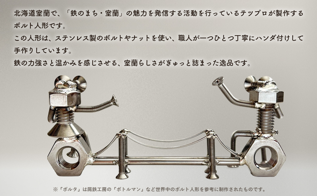 「白鳥大橋とボルタとナッティ」ボルト人形 MROAC001