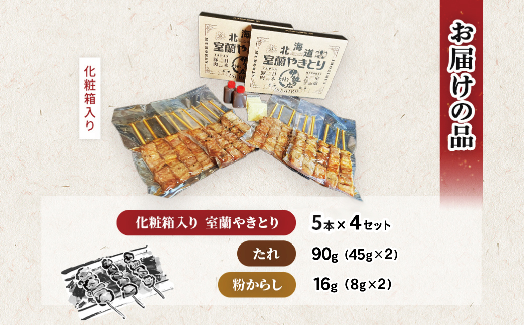 伊勢広 室蘭やきとりセット20本 MROAN005