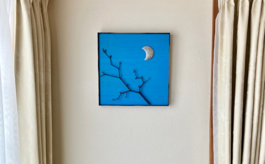 作品「梵（そよぎ）～春」 S 約310×310mm 【 彫刻 作品 芸術 鉄 壁掛け オブジェ 】 MROBB001