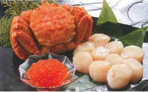 毛がに・帆立・いくらセット ふるさと納税 かに ほたて _F4F-5349