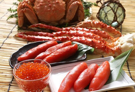 【期間限定！寄附額改定↓！】【毛蟹・たらば・魚卵の豪華セットE】ボイル毛がに4.0kg（5尾入）・ボイルタラバ脚600g×3・イクラ醤油漬180g×5・たらこ1.0kg（1本物）・明太子1.0kg（1本物） 毛がに たらば イクラ F4F-0412