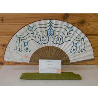 【期間限定！寄附額改定↓！】富貴紙扇子（郷右近富貴子デザイン） ふるさと納税 雑貨 団扇 うちわ 和紙 おしゃれ 音別町 北海道 _F4F-3587