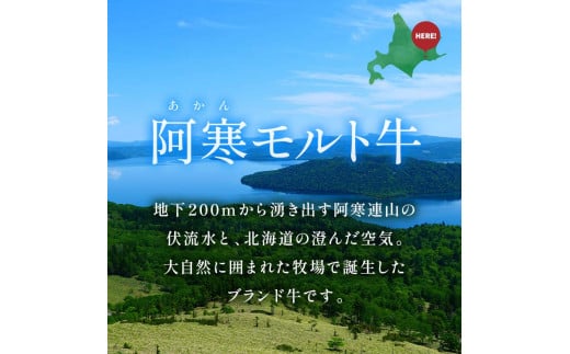 【期間限定！寄附額改定↓！】【12月22日までの入金で年内発送】阿寒モルト牛食べ比べセットＡ 阿寒 牛 ステーキ すき焼き 肩ロース サーロイン 釧路 肉 _F4F-4174