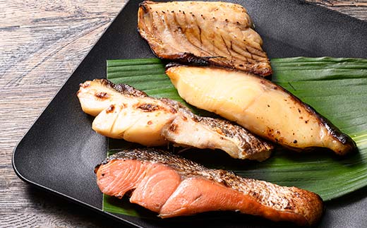 西京漬けセット 各2切×1袋入 紅鮭 真鱈 銀ダラ 真さば 海鮮 魚 漬魚 個包装 真空パック 小分け簡単 冷凍 おかず _F4F-8857