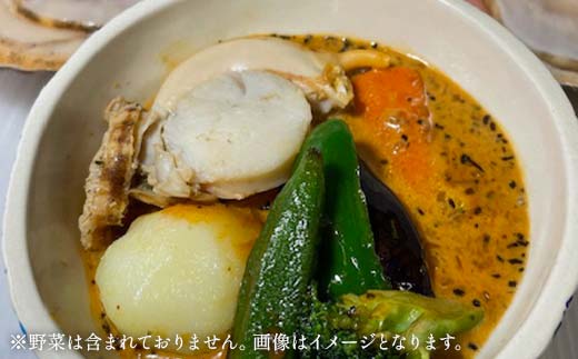 【期間限定！寄附額改定↓！】特大ホタテのスープカレー 2種4袋(270g/1袋) カレー レトルト 温めるだけ 簡単調理 カレー レトルトカレー ホタテ 帆立 _F4F-8228