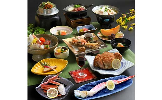 御前水 サウナ＆露天風呂客室 3大蟹付ペア宿泊 1泊2食 チケット 宿泊 利用券 サウナ ホテル 旅行 宿泊券 北海道 クーポン 風呂 券 かに カニ ズワイガニ タラバガニ 毛ガニ 和会席膳 温泉 源泉かけ流し 阿寒湖 釧路 _F4F-8255
