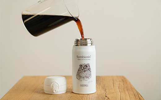 【期間限定！寄附額改定↓！】サーモス 携帯マグ （ヒナ） HINA 350mlサイズ 野生動物 真空断熱携帯マグ THERMOS アウトドア キャンプ タンブラー ボトル ステンレスボトル 登山 プレゼント ギフト エコ SDGs 水筒 保冷 保温 北海道 釧路市 _F4F-8923