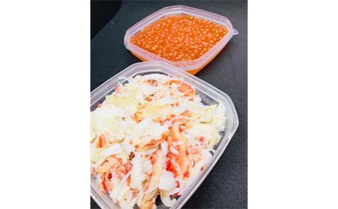 タラバ剥き身90g・醤油漬いくら85g セット いくら タラバガニ 蟹 カニ 海鮮丼 _F4F-2171