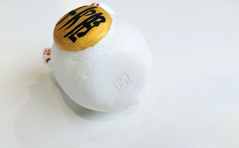 【期間限定！寄附額改定↓！】招き猫 ペアのオブジェ 猫 ネコ ねこ 専門店 雑貨 インテリア 置物 手作り 置き物 かわいい 可愛い 福 幸福 日用品 _F4F-2984