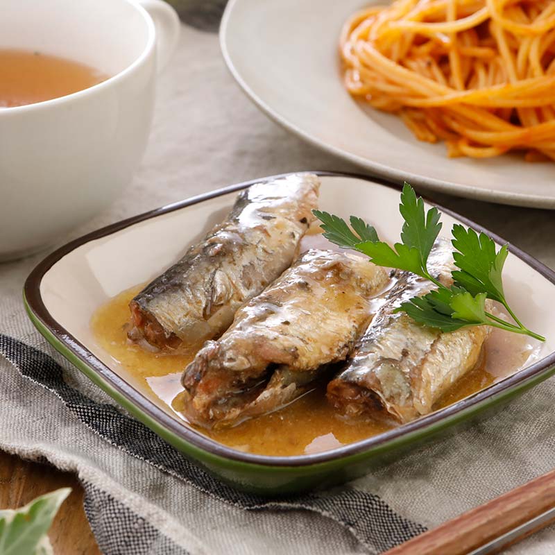 【期間限定！寄附額改定↓！】北釧まいわし梅煮（100g）×8缶 ふるさと納税 釧路市 いわし 缶詰 魚 海産物 保存食 _F4F-4166