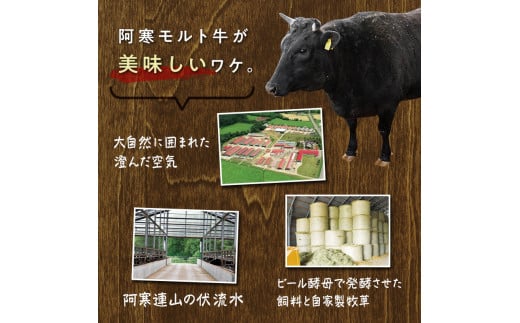 【12月22日までの入金で年内発送】阿寒モルト牛ステーキ肩ロースセットB 牛 ステーキ サーロイン すき焼き 釧路 肉 _F4F-4179