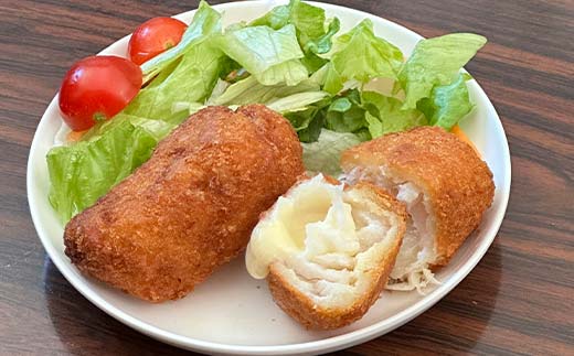 マルヒ母さんの美味いっタラ！フライ＜とろ～り北海道チーズ味＞ 8個（80g×4個入 2箱） 北海道 チーズ 鱈 タラ たらフライ タラフライ おかず お弁当 簡単 簡単調理 魚 たら フライ 白身 惣菜 揚げ物 _F4F-7821
