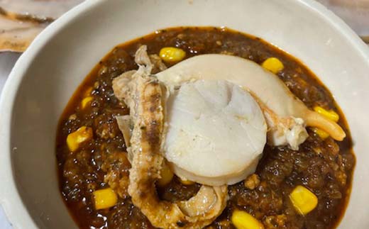 特大ホタテのキーマカレー 2種4袋(230g/1袋) カレー レトルト 温めるだけ 簡単調理 カレー レトルトカレー ホタテ 帆立 _F4F-8229