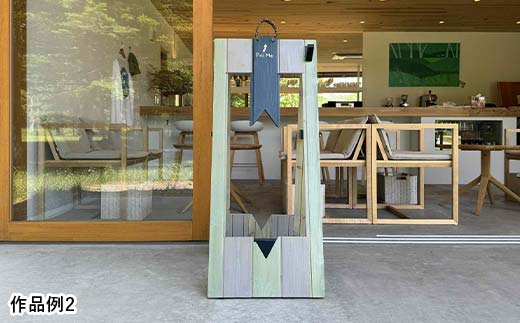 ★地元釧路産カラマツを使用した木製サイクルスタンド「K‐Stand」3台セット★ 北海道釧路市 自転車 独自デザイン サイクリング サイクルツーリズム 木づなプロジェクト 受注生産 店頭設置 _F5F-0257