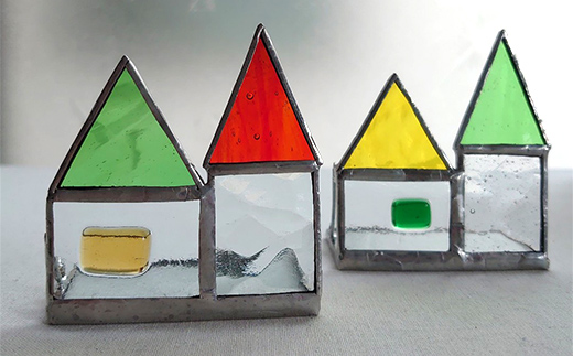 ★地元職人と一緒にガラス材を加工して小物を作るガラス細工教室「カフェ＆雑貨cache cache(カシュカシュ）」★ 北海道釧路市 ガラス細工 雑貨 地域 体験 道東 港町 観光 _F5F-0304