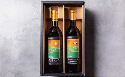 赤いシャッポワイン×2本 赤ワイン 北海道産 ワイン プレミアム セット 酒 北海道 阿寒町産 _F4F-3145