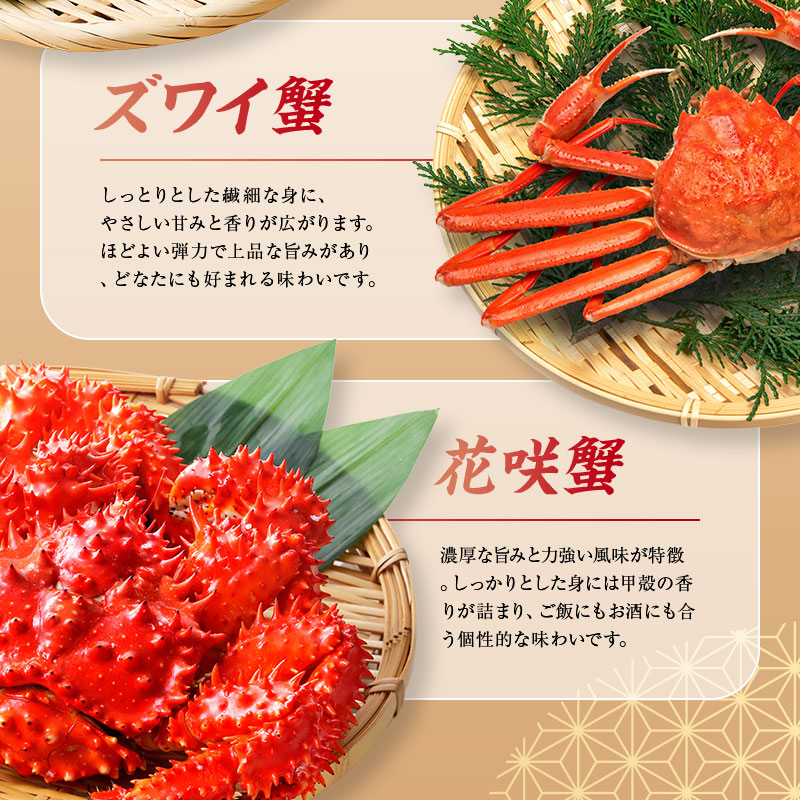 4大蟹剥き身セット!タラバ､毛蟹､ズワイ､花咲､各180g ふるさと納税 蟹 かに たらば ずわい かに 毛がに カニ セット むき身 カニ棒肉 蟹脚 食べ比べ しゃぶしゃぶ _F4F-3310